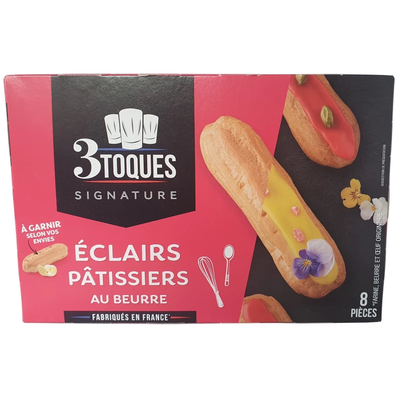 3 Toques 8 Eclairs zum Füllen