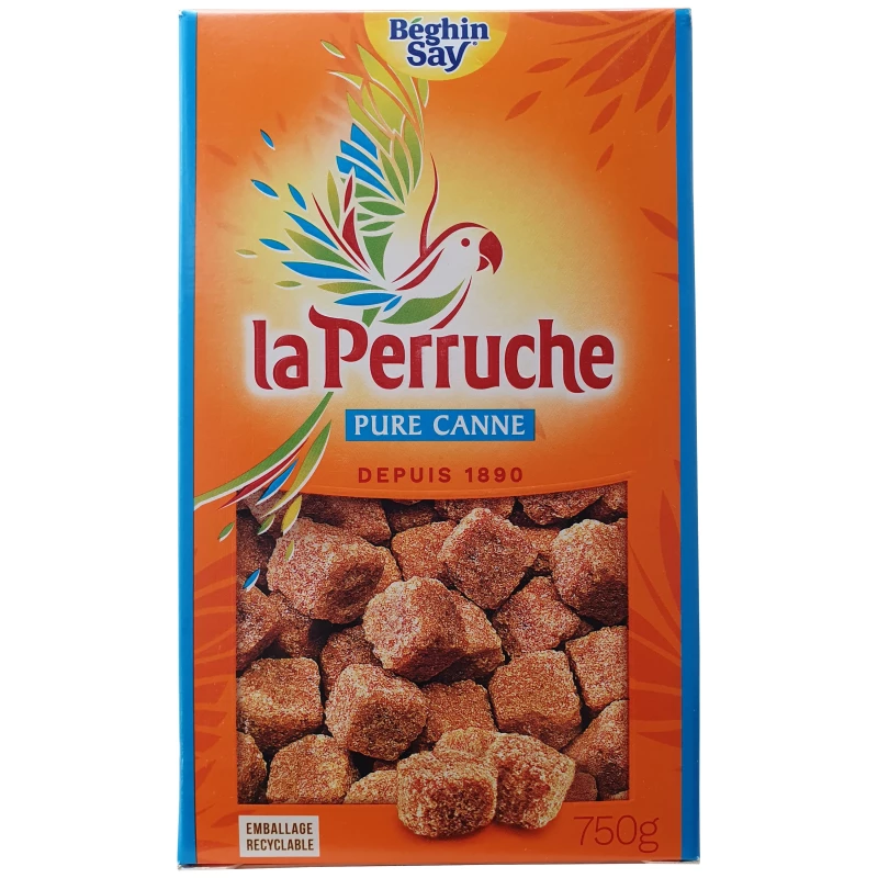 La Perruche braune Rohrzuckerstücke